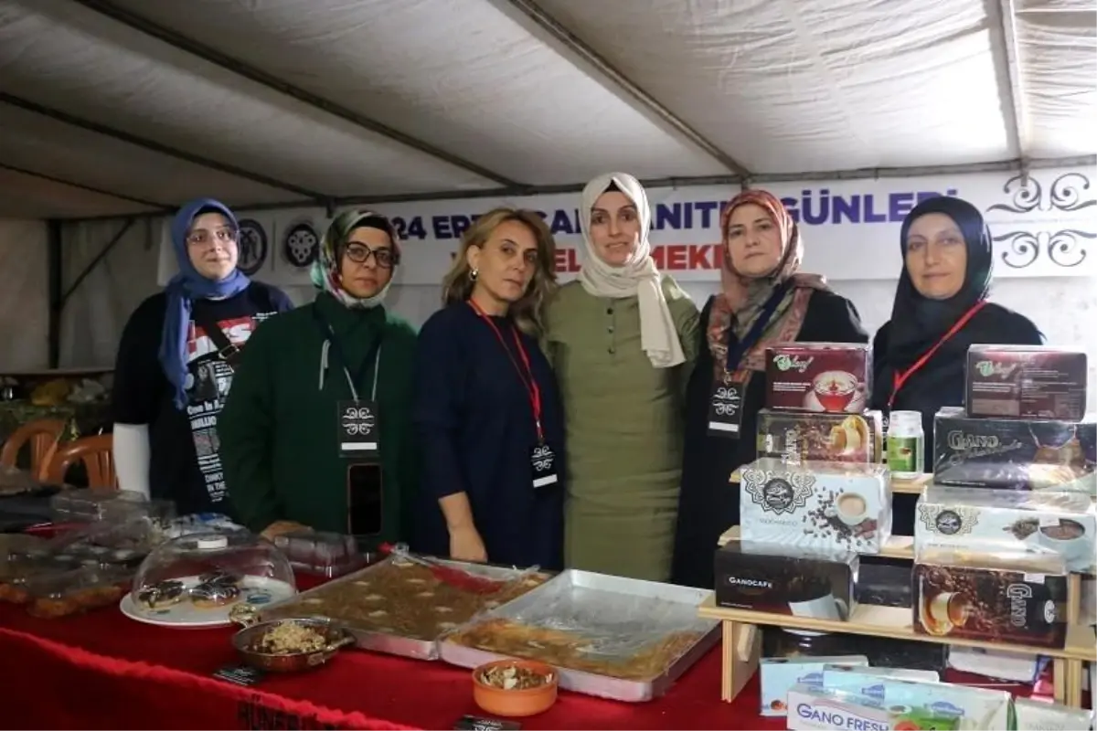 Erzincan’da Hünerli Eller Kadın Kooperatifi Ürünleri Satışa Sunuldu