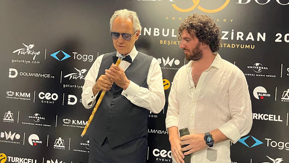 Neyzen Hakan Mengüç, tenor Andrea Bocelli’ye ney üfletti