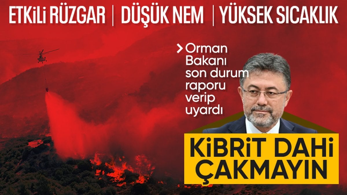 SON DAKİKA! İbrahim Yumaklı, devam eden yangınlara ilişkin son durumu paylaştı