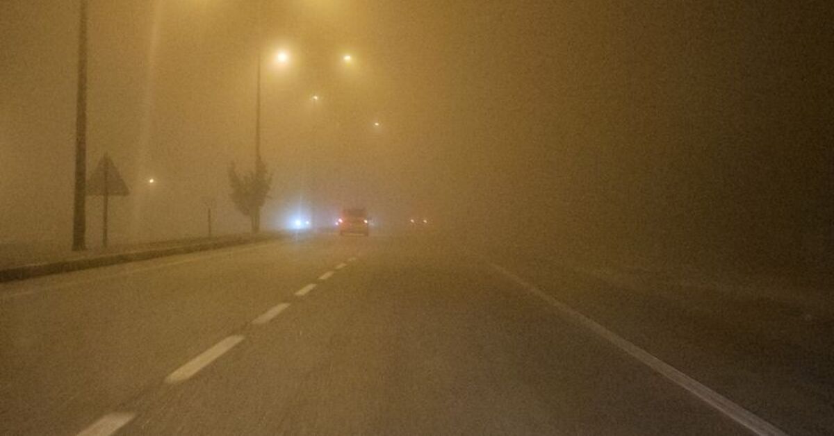 Konya-Ankara kara yolunda yoğun sis etkili oldu