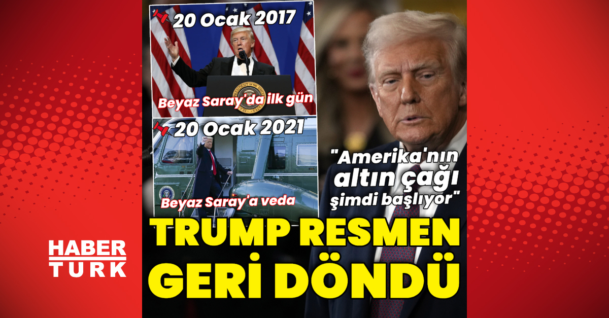 ABD’de ikinci Donald Trump dönemi resmen başladı: “Amerika’nın altın çağı şimdi başlıyor”